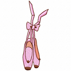 Ballet Dancer Embroidery Design 12
